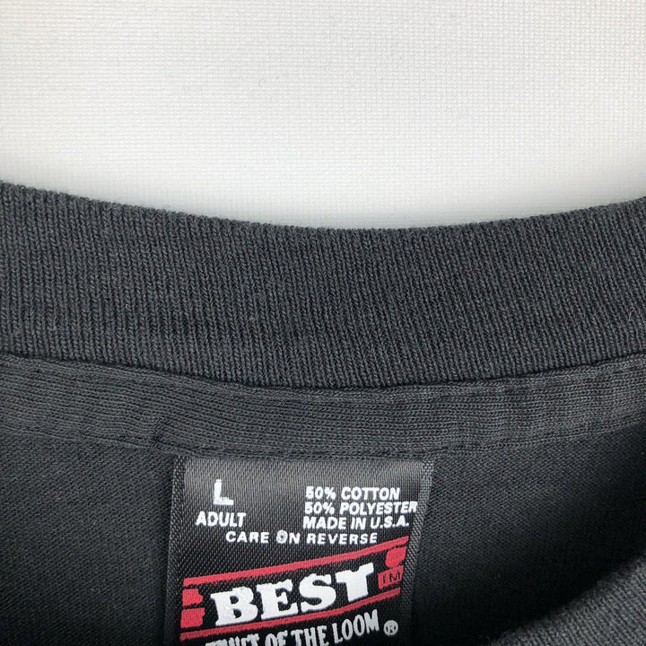 90'S Fruit of the Loom Delco Electronics Advertising T-Shirt, Made in USA, Men's Size L (approx.), Vintage cotton black type Vintage Second Hand