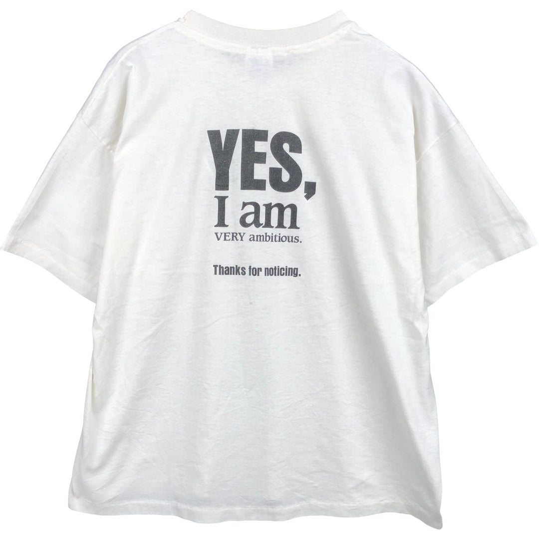 2000'S Hanes COMPUTER ASSOCIATES advertising T-shirt, men's size XL (approx.) cotton white type Vintage Second Hand