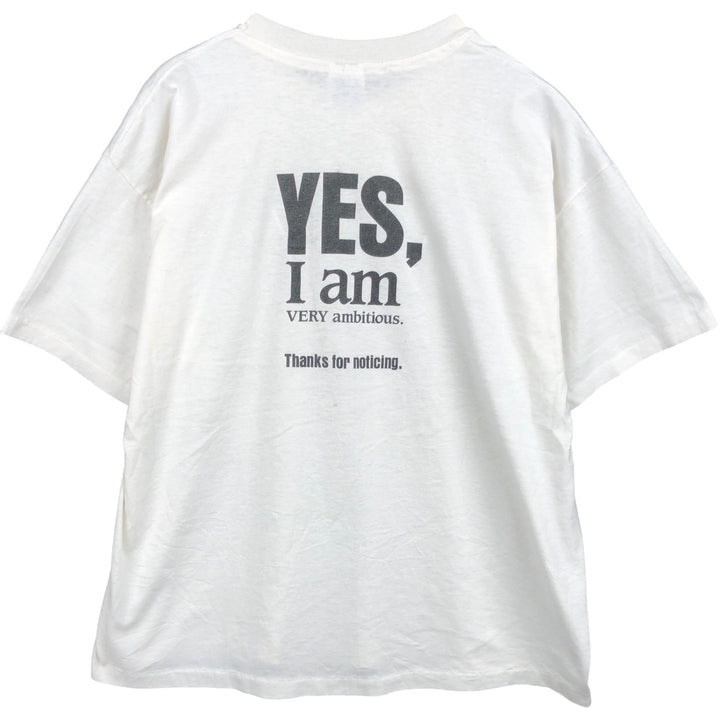2000'S Hanes COMPUTER ASSOCIATES advertising T-shirt, men's size XL (approx.) cotton white type Vintage Second Hand