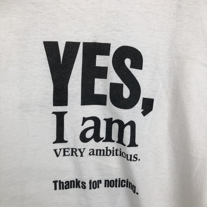 2000'S Hanes COMPUTER ASSOCIATES advertising T-shirt, men's size XL (approx.) cotton white type Vintage Second Hand