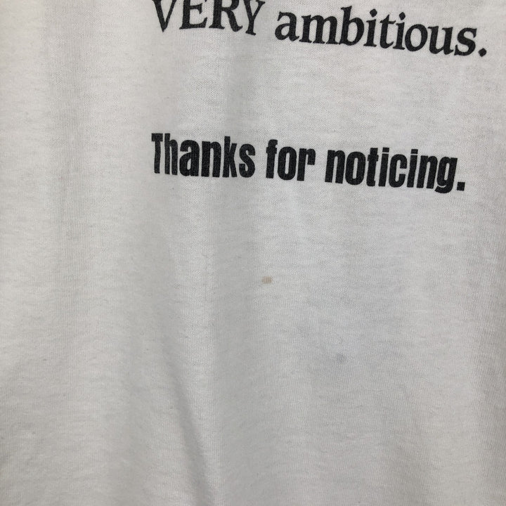 2000'S Hanes COMPUTER ASSOCIATES advertising T-shirt, men's size XL (approx.) cotton white type Vintage Second Hand