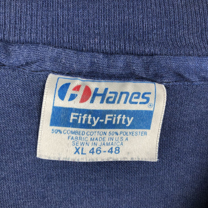 1980'S Hanes Knecht's Quality Auto Parts Advertising T-Shirt, Men's Size XL (approx.), Vintage cotton navy blue type Vintage Second Hand