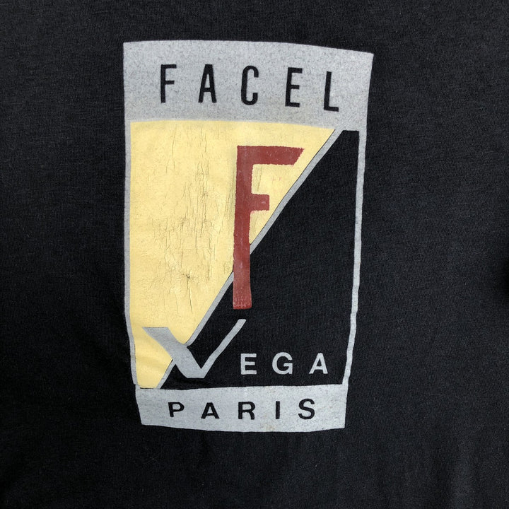 80'S Hanes FACEL VEGA Advertising T-Shirt, Made in USA, Men's XL equivalent, Vintage cotton black type Vintage Second Hand