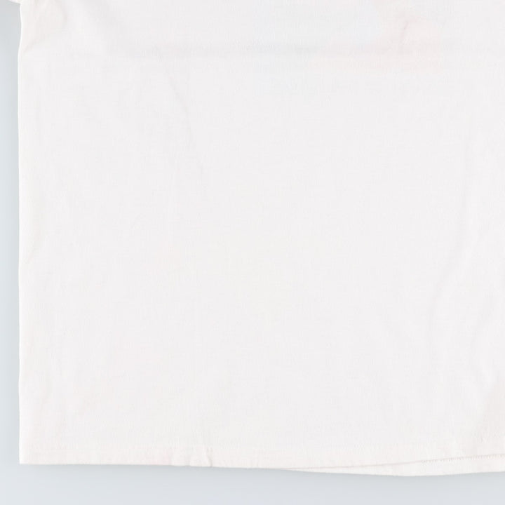 ~2000'S Adidas sports print T-shirt, men's size XL. cotton white type Vintage Second Hand