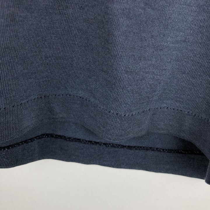 80'S Adidas Trefoil Logo Print T-Shirt, Made in USA, Men's Size M (approx.), Vintage polyester navy blue type Vintage Second Hand