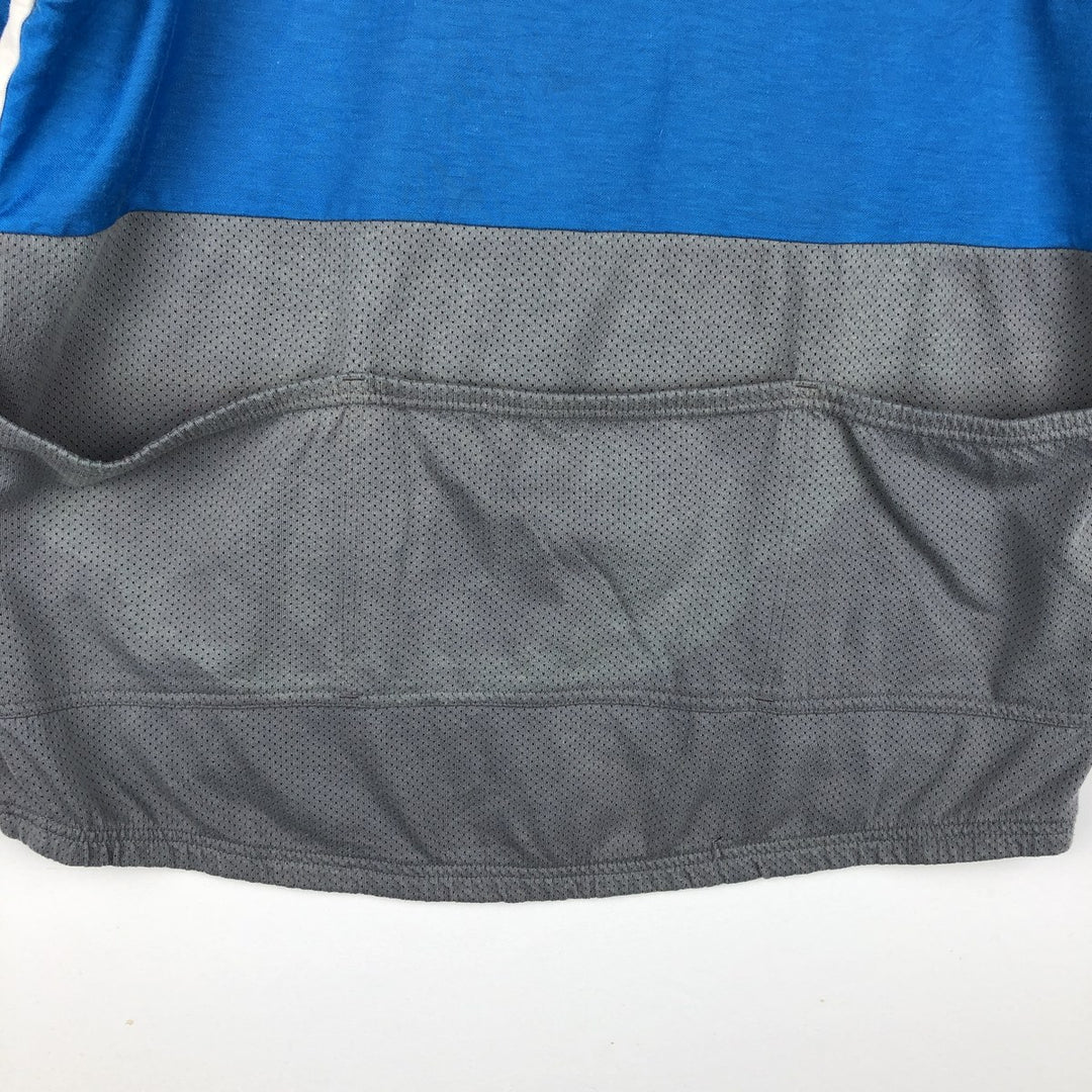 90'S Nike Silver Tag Mesh Logo Print T-Shirt Cycling Shirt Men's XL (approx.) Vintage polyester Blue type light blue Vintage Second Hand