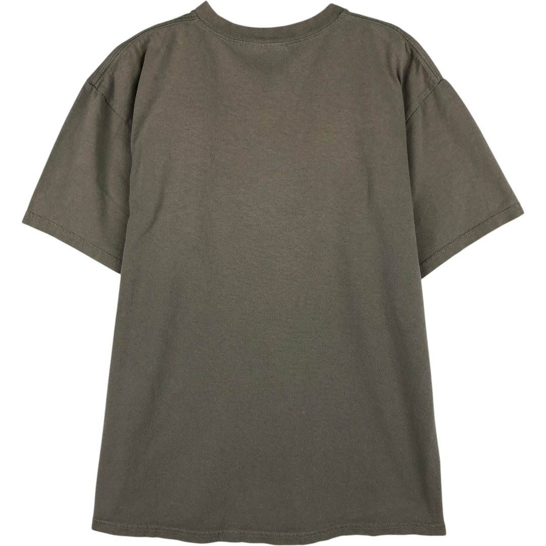Nike One-Point Logo T-Shirt, Made in USA, Men's Size M cotton Khaki type Vintage Second Hand