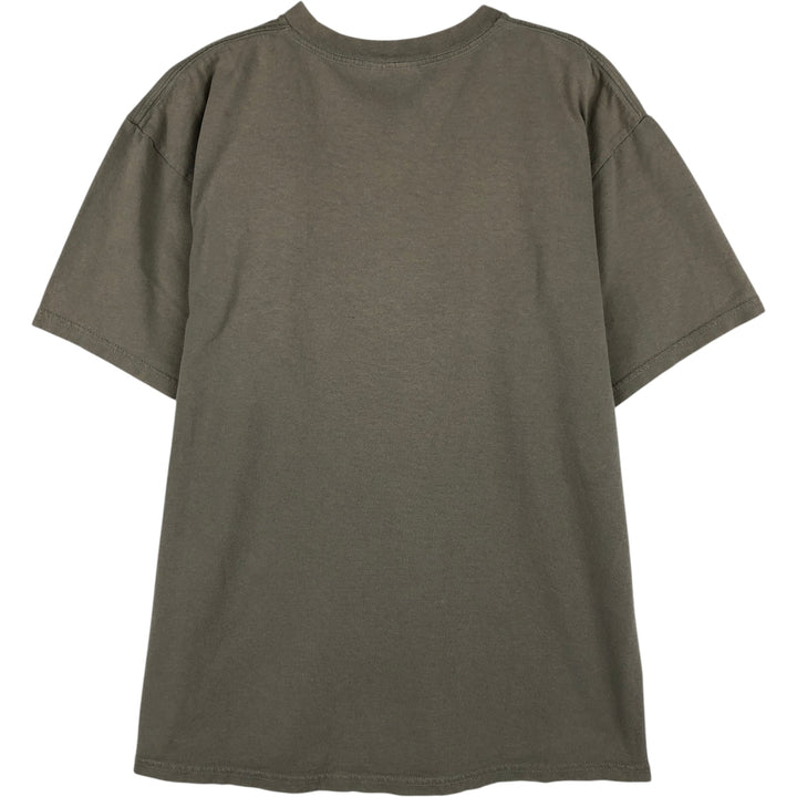 Nike One-Point Logo T-Shirt, Made in USA, Men's Size M cotton Khaki type Vintage Second Hand