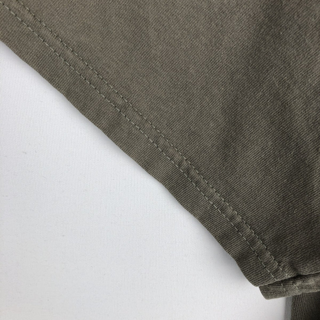 Nike One-Point Logo T-Shirt, Made in USA, Men's Size M cotton Khaki type Vintage Second Hand