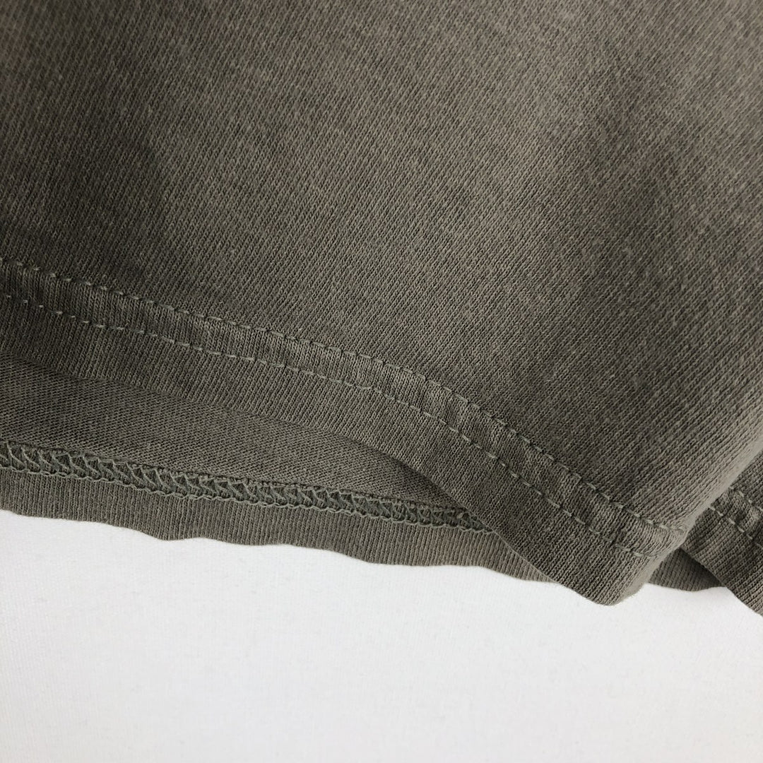 Nike One-Point Logo T-Shirt, Made in USA, Men's Size M cotton Khaki type Vintage Second Hand