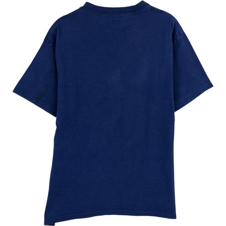 90'S Reebok Logo Print T-Shirt Made in USA Men's M Size Vintage cotton blue type Vintage Second Hand