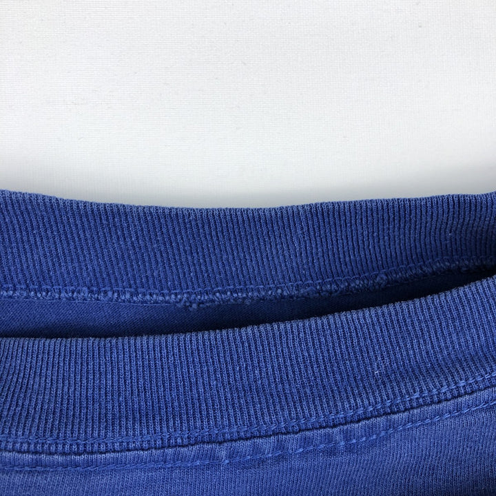 90'S Reebok Logo Print T-Shirt Made in USA Men's M Size Vintage cotton blue type Vintage Second Hand