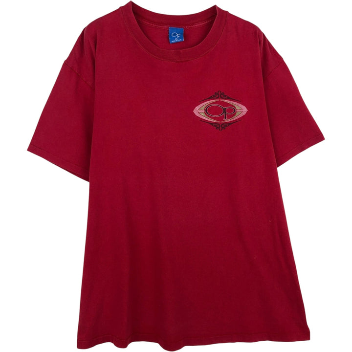 90'S Ocean Pacific surf/skate t-shirt, made in USA, men's size XL equivalent, vintage. cotton red type Vintage Second Hand