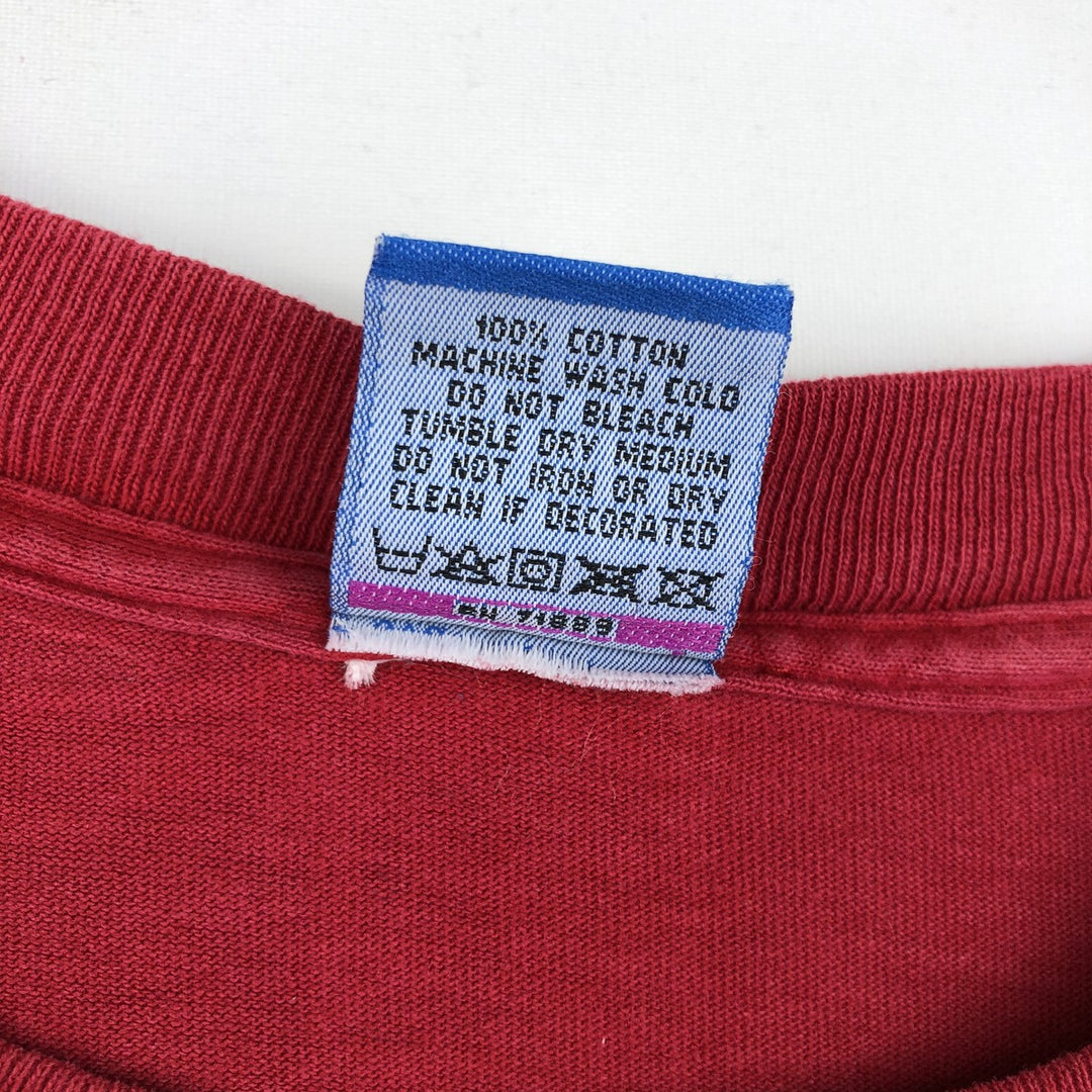 90'S Ocean Pacific surf/skate t-shirt, made in USA, men's size XL equivalent, vintage. cotton red type Vintage Second Hand