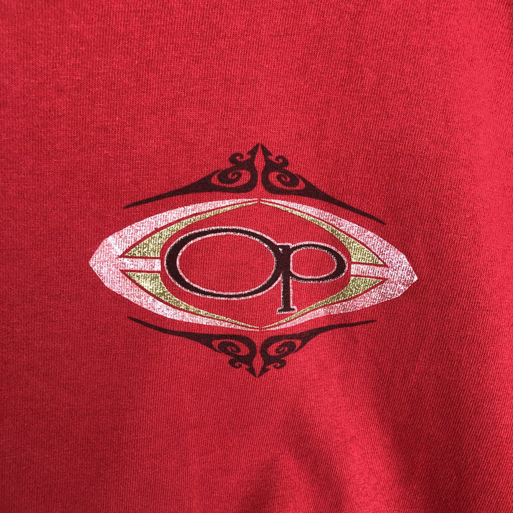 90'S Ocean Pacific surf/skate t-shirt, made in USA, men's size XL equivalent, vintage. cotton red type Vintage Second Hand