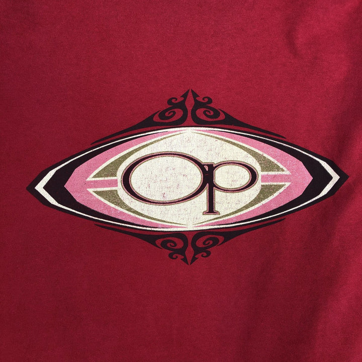 90'S Ocean Pacific surf/skate t-shirt, made in USA, men's size XL equivalent, vintage. cotton red type Vintage Second Hand