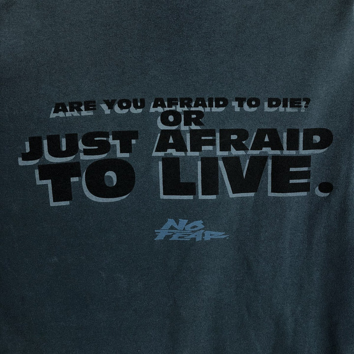 90'S NO FEAR surf skate T-shirt made in USA, men's size L, vintage cotton Green type dark green Vintage Second Hand