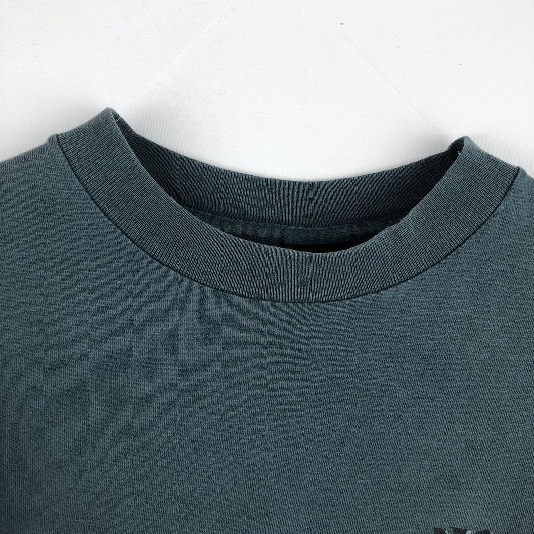 90'S NO FEAR surf skate T-shirt made in USA, men's size L, vintage cotton Green type dark green Vintage Second Hand