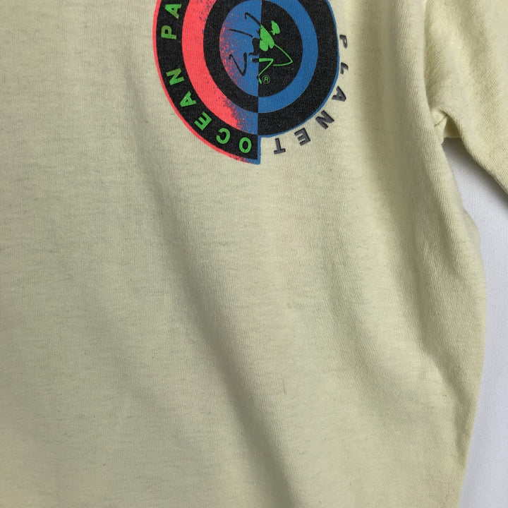 90'S Ocean Pacific Silver Tag Surf Skate T-Shirt, Made in USA, Men's Size S (Equivalent), Vintage cotton yellow type Vintage Second Hand
