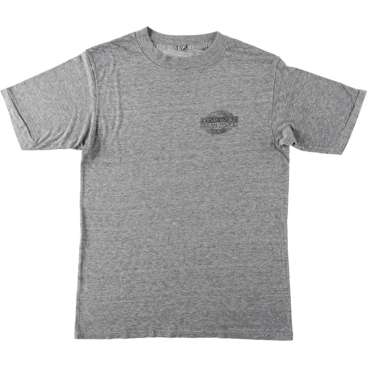 90'S Ocean Pacific surf/skate t-shirt, men's size S equivalent, vintage. unclear gray type Vintage Second Hand