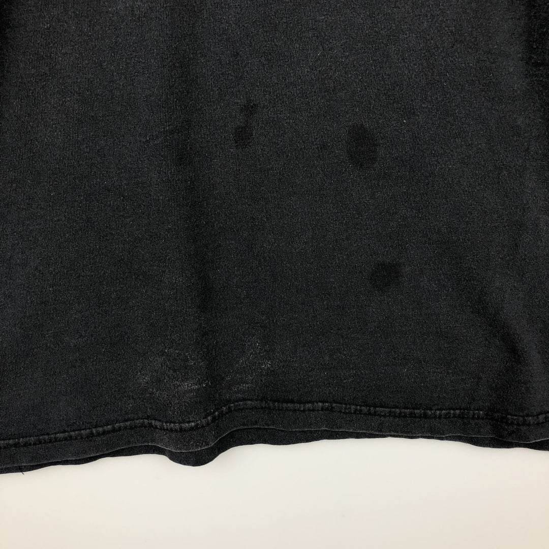 90'S Nike One Point Logo T-shirt Made in USA Men's XL Vintage cotton black type Vintage Second Hand