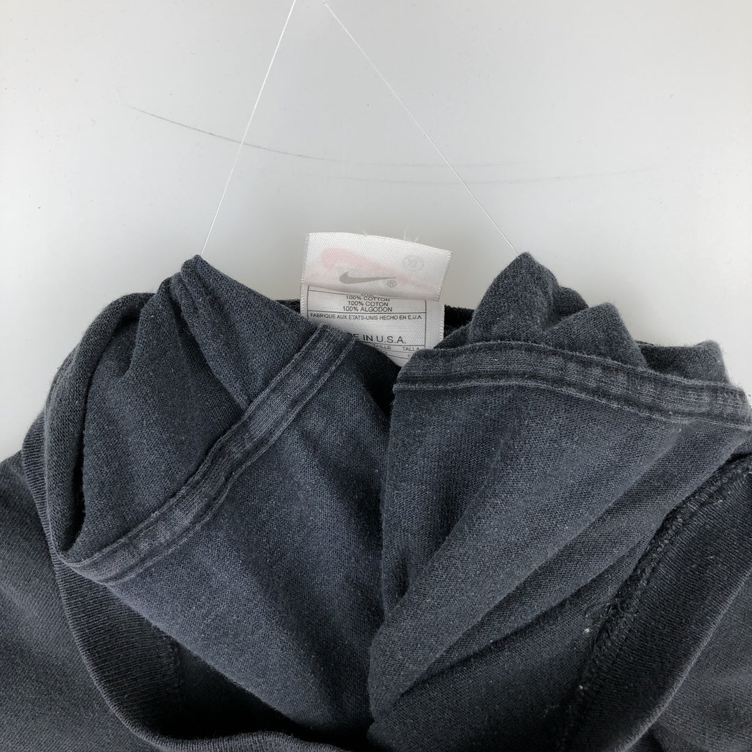 90'S Nike One Point Logo T-shirt Made in USA Men's XL Vintage cotton black type Vintage Second Hand