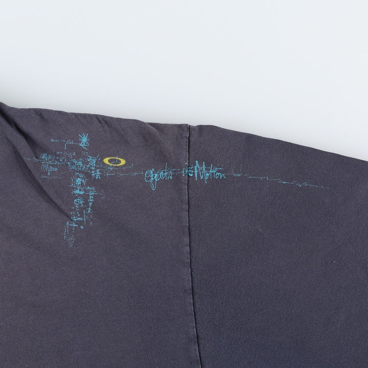 2000'S Oakley logo print T-shirt, men's size XXL. unclear navy blue type Vintage Second Hand