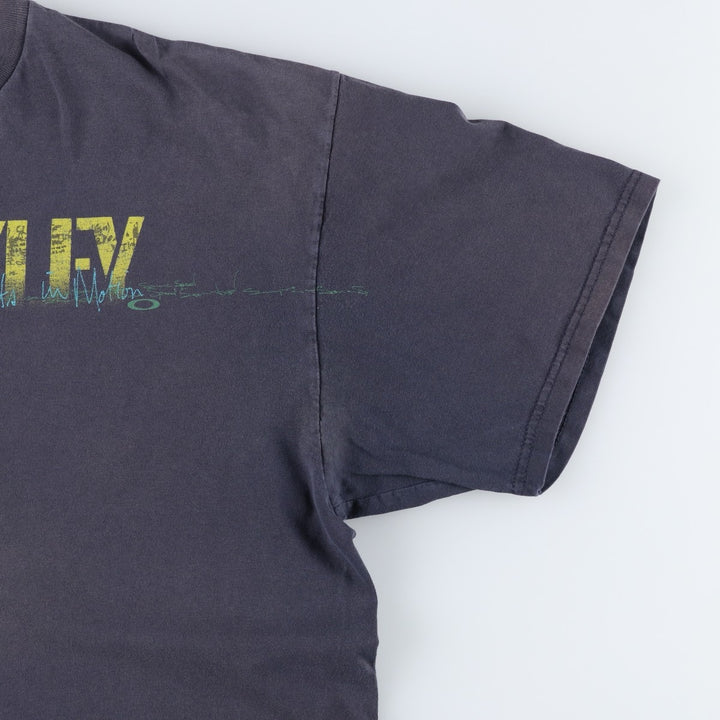 2000'S Oakley logo print T-shirt, men's size XXL. unclear navy blue type Vintage Second Hand