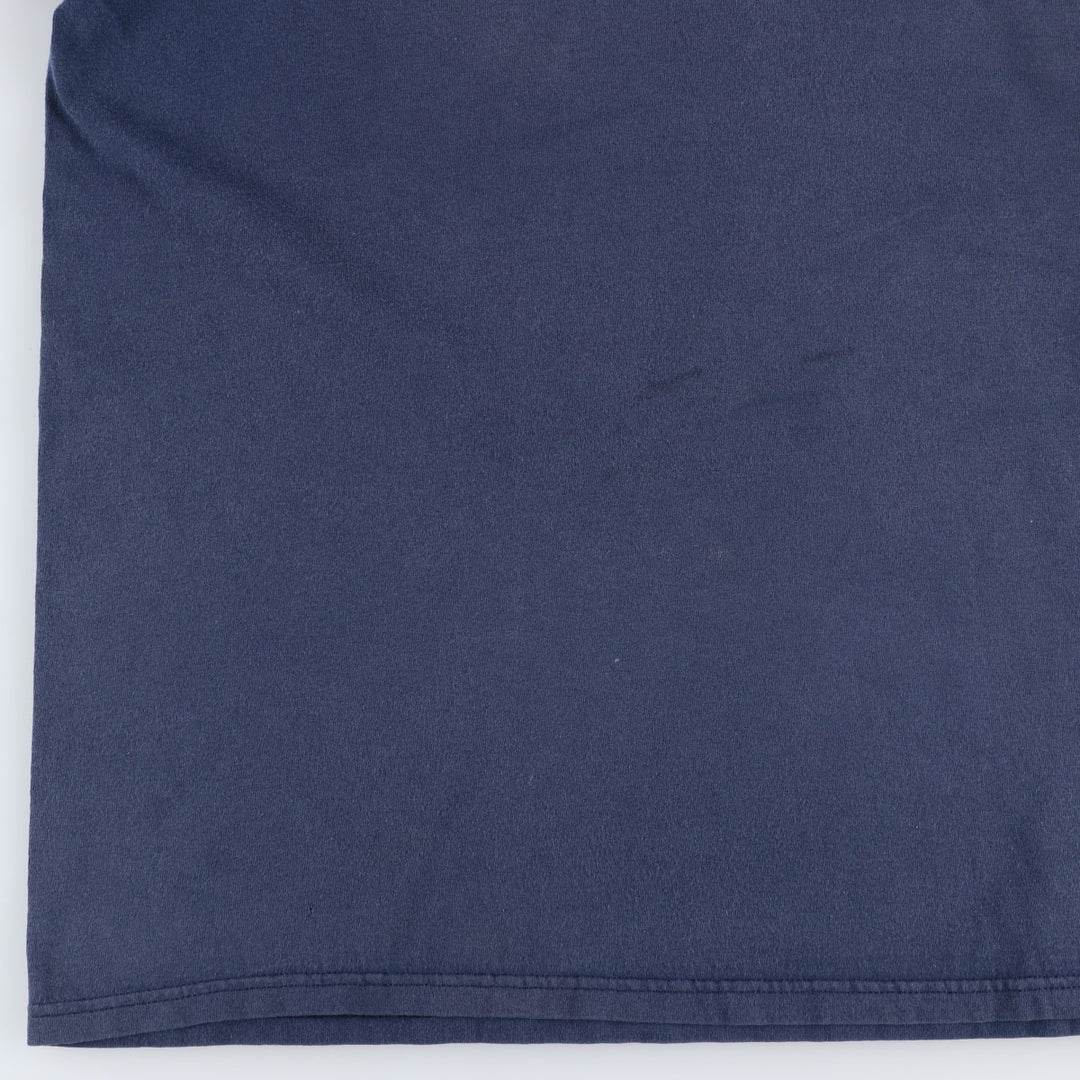 90'S Nike V-neck sports t-shirt, made in USA, men's size XL (approx.), vintage. cotton navy blue type Vintage Second Hand