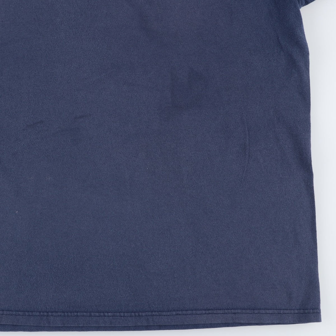 90'S Nike V-neck sports t-shirt, made in USA, men's size XL (approx.), vintage. cotton navy blue type Vintage Second Hand