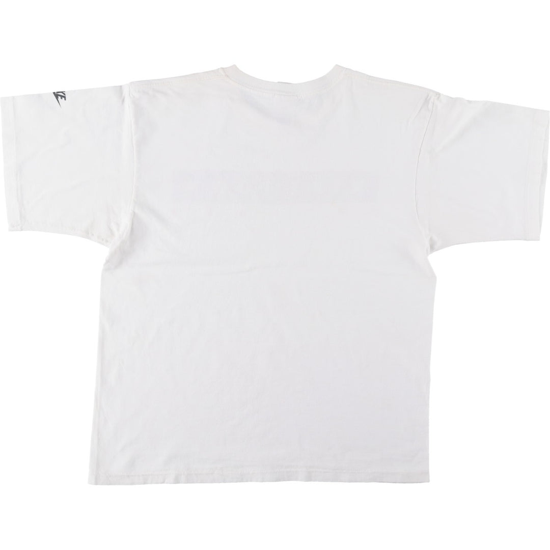 90'S Nike TOWN Silver Tag Logo Print T-Shirt, Made in USA, Men's Size M (approx.), Vintage cotton white type Vintage Second Hand