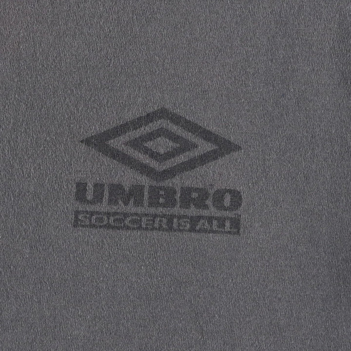 90'S Umbro logo print T-shirt, made in USA, men's size S equivalent, vintage. cotton Charcoal Vintage Second Hand