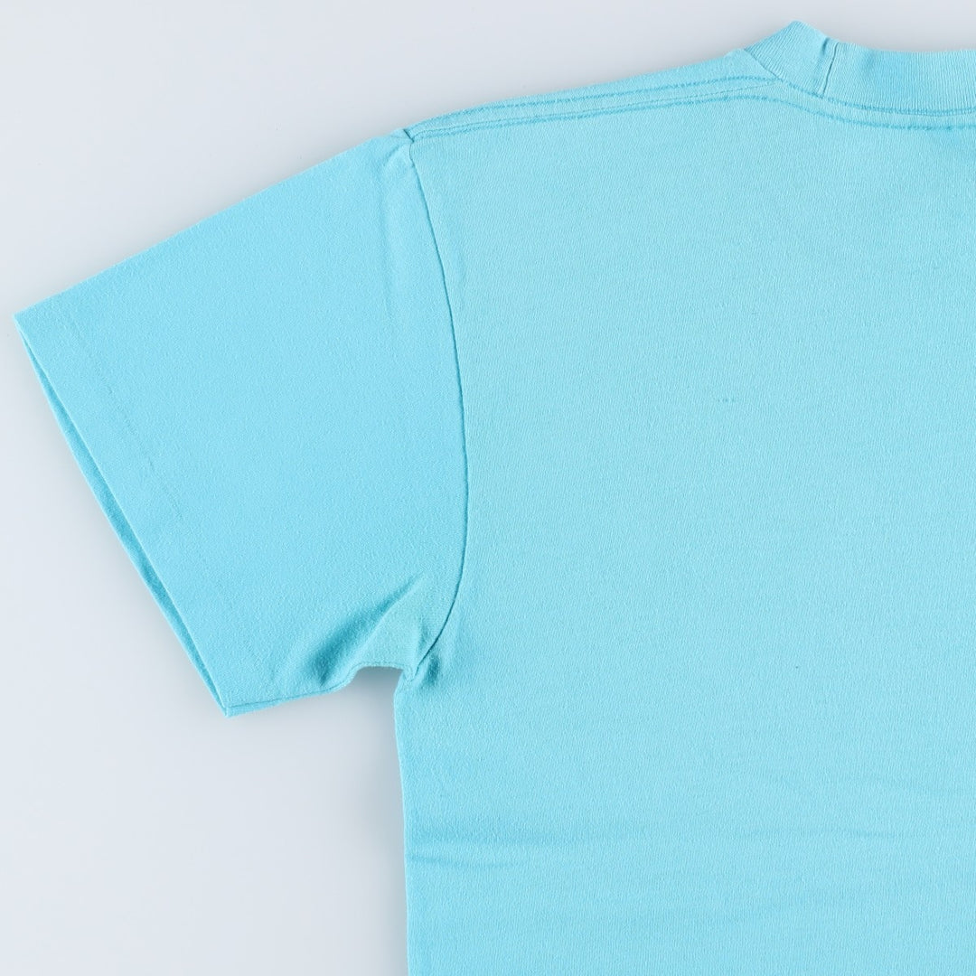 90'S Nike Silver Tag Logo Print T-Shirt Made in USA Men's L Size Vintage polyester Blue type light blue Vintage Second Hand