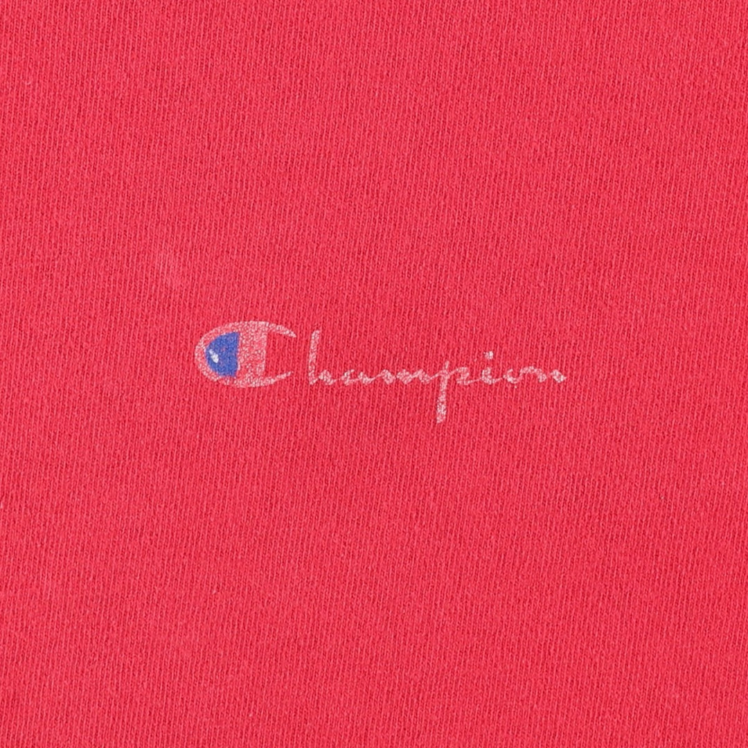 Vintage 1980'S Champion Trico Tag Logo Print T-Shirt, Made in USA, Men's Size L cotton red type Vintage Second Hand
