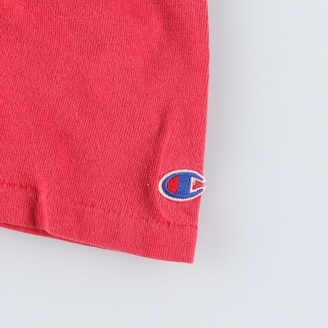 Vintage 1980'S Champion Trico Tag Logo Print T-Shirt, Made in USA, Men's Size L cotton red type Vintage Second Hand