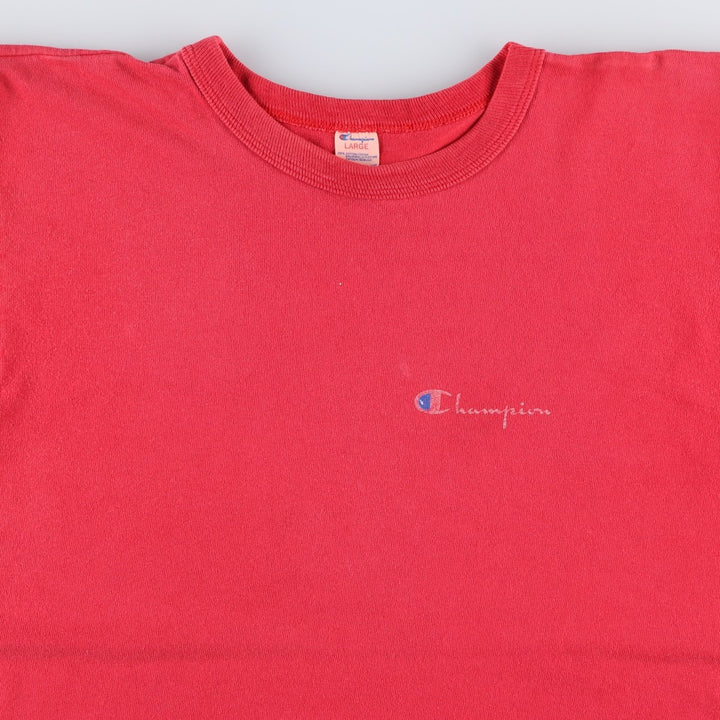 Vintage 1980'S Champion Trico Tag Logo Print T-Shirt, Made in USA, Men's Size L cotton red type Vintage Second Hand