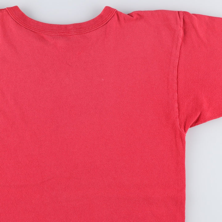 Vintage 1980'S Champion Trico Tag Logo Print T-Shirt, Made in USA, Men's Size L cotton red type Vintage Second Hand