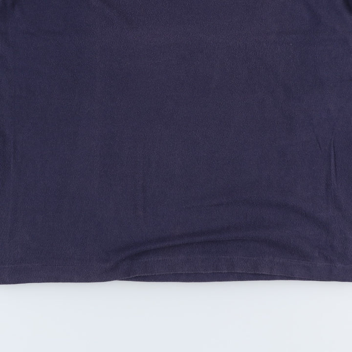 80'S Champion Tricolor Tag Logo Print T-Shirt, Made in Italy, Men's Size M (approx.), Vintage cotton navy blue type Vintage Second Hand