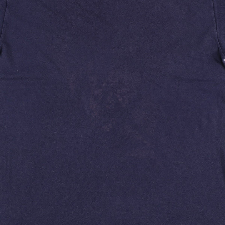 80'S Champion Tricolor Tag Logo Print T-Shirt, Made in Italy, Men's Size M (approx.), Vintage cotton navy blue type Vintage Second Hand