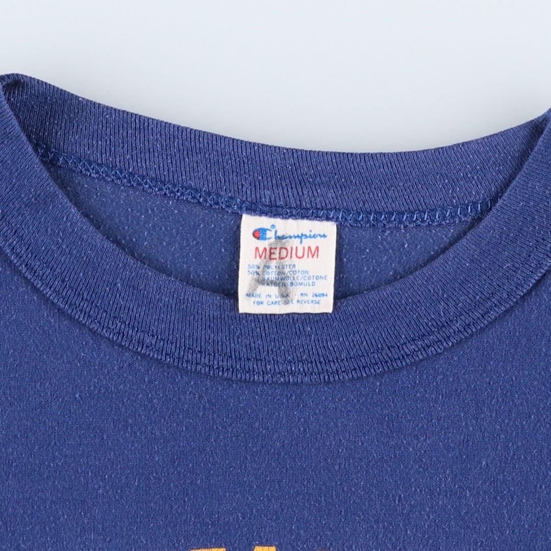 80'S Champion Tricolor Tag Milwaukee Brewers Sports Print T-Shirt, Made in USA, Men's Size M (Equivalent), Vintage polyester navy blue type Vintage Second Hand