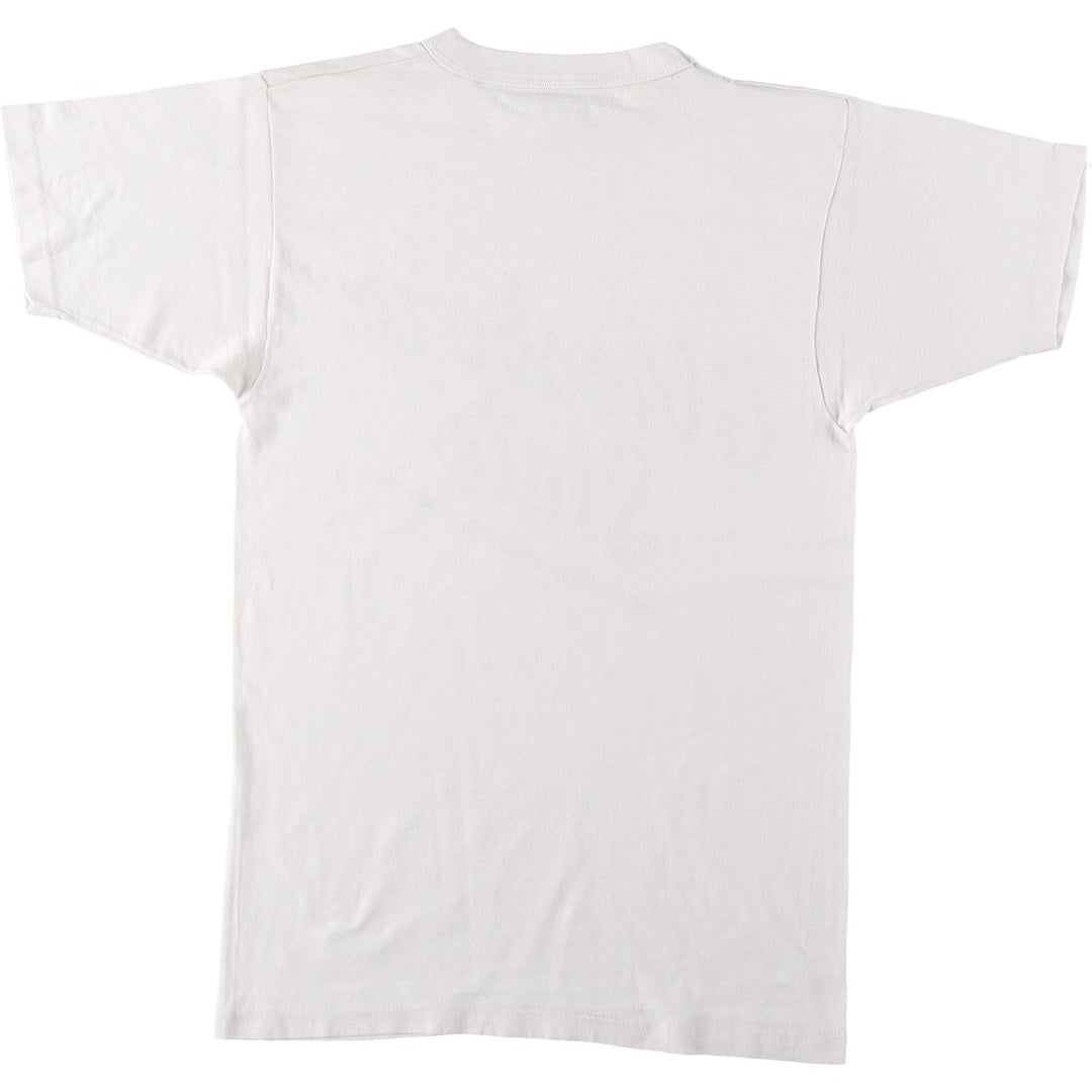 Vintage 1980'S Champion Trico Tag College T-shirt, Made in USA, Men's Size Medium polyester white type Vintage Second Hand