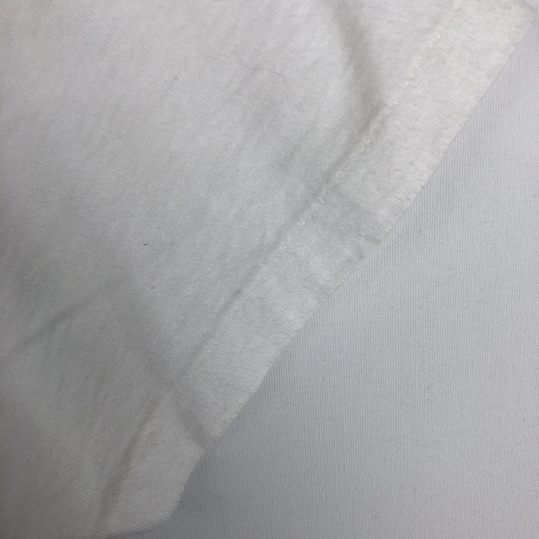 80'S Champion Tricot Tag Print T-shirt Made in USA Men's L Size Vintage polyester white type Vintage Second Hand