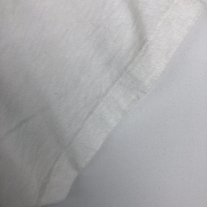 80'S Champion Tricot Tag Print T-shirt Made in USA Men's L Size Vintage polyester white type Vintage Second Hand