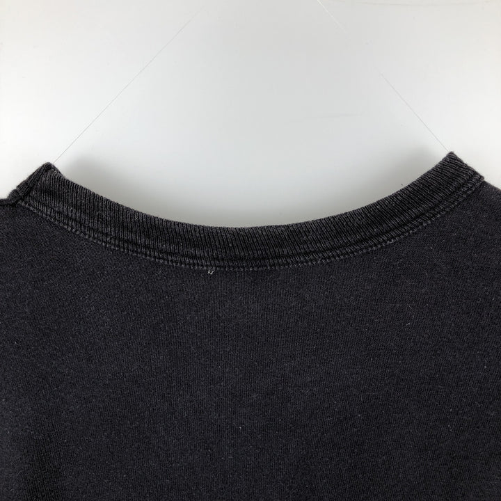 80'S Champion Tricolor Tag Logo T-Shirt, Men's XXL equivalent, Vintage cotton black type Vintage Second Hand