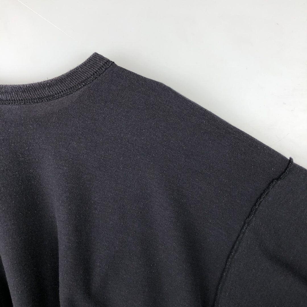 80'S Champion Tricolor Tag Logo T-Shirt, Men's XXL equivalent, Vintage cotton black type Vintage Second Hand