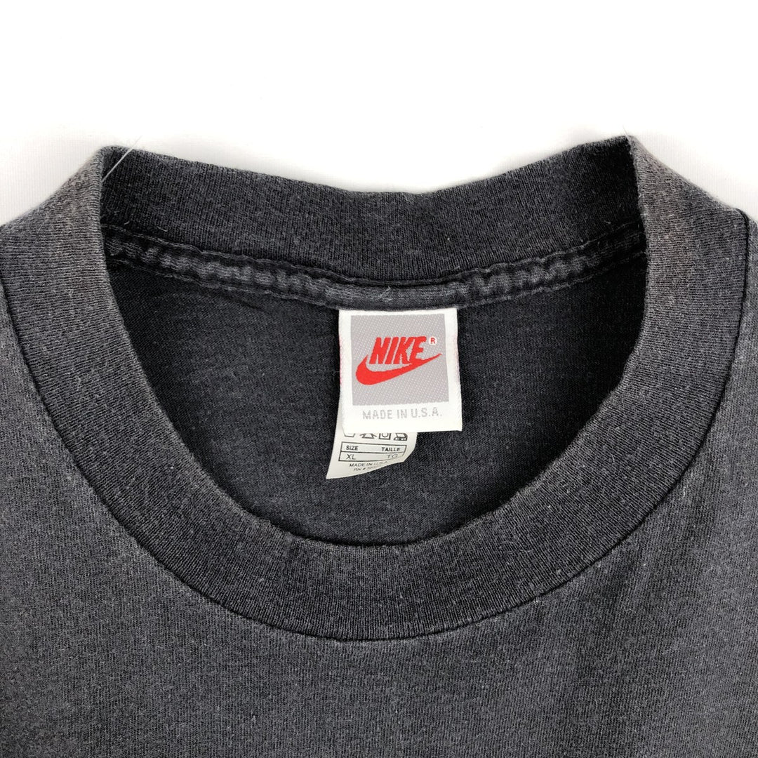 90'S Nike AIR JORDAN Sport Print T-Shirt (Silver Tag) - Made in USA - Men's Size XL (Equivalent) - Vintage cotton black type Vintage Second Hand