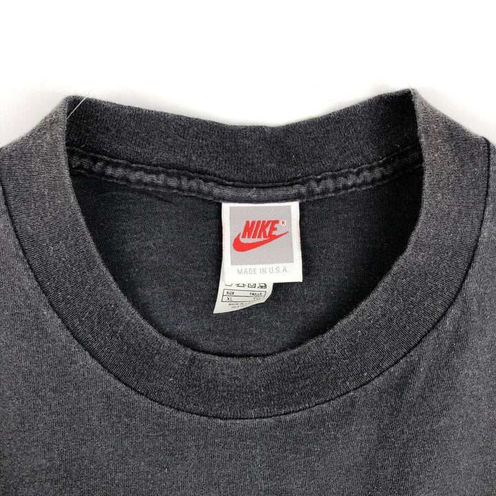 90'S Nike AIR JORDAN Sport Print T-Shirt (Silver Tag) - Made in USA - Men's Size XL (Equivalent) - Vintage cotton black type Vintage Second Hand