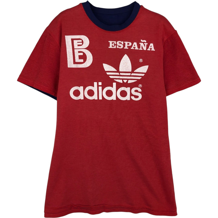 Adidas Trefoil Logo Reversible T-Shirt, Men's Size S (approx.), Vintage unclear red type Vintage Second Hand
