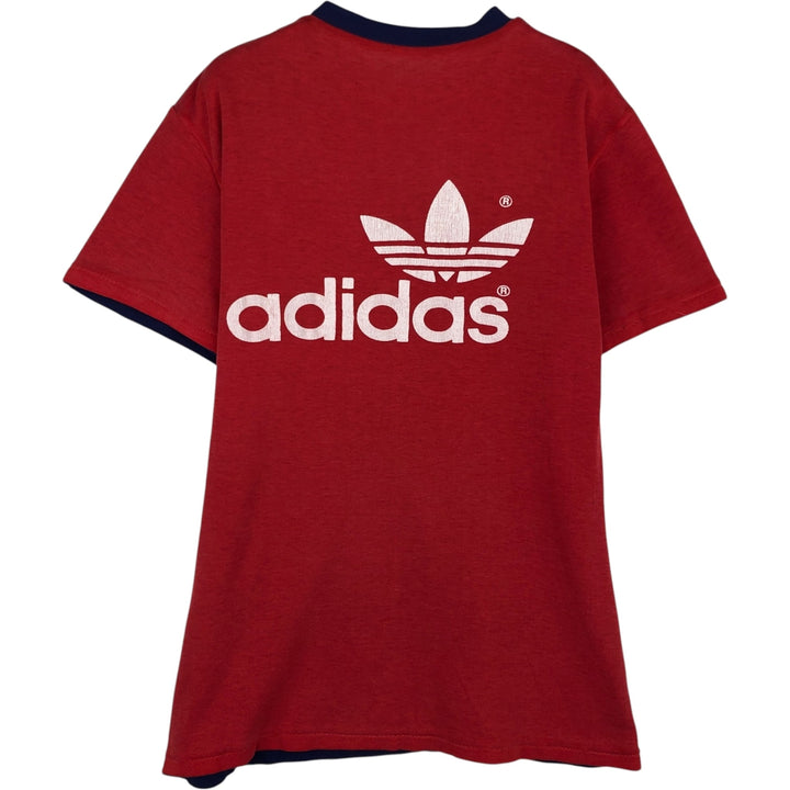 Adidas Trefoil Logo Reversible T-Shirt, Men's Size S (approx.), Vintage unclear red type Vintage Second Hand