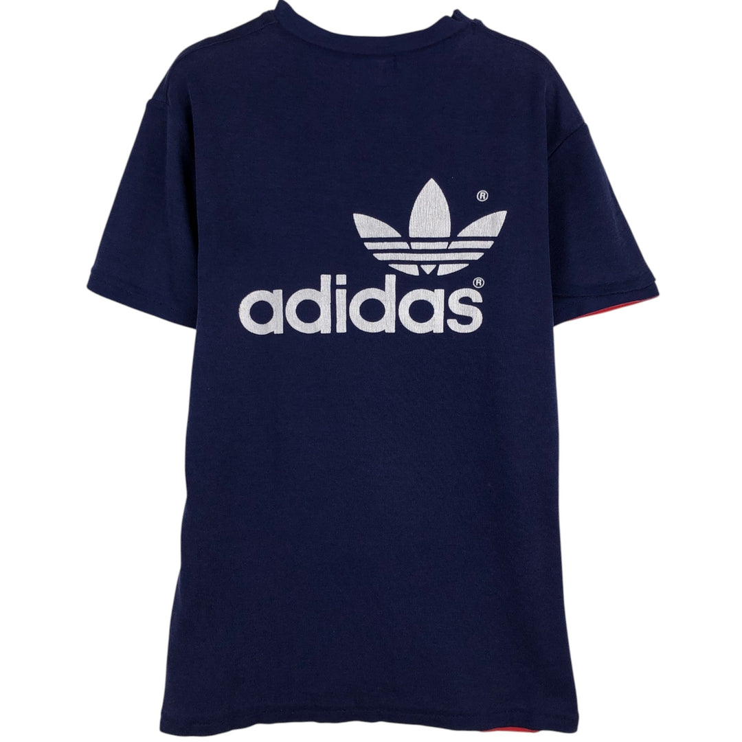Adidas Trefoil Logo Reversible T-Shirt, Men's Size S (approx.), Vintage unclear red type Vintage Second Hand